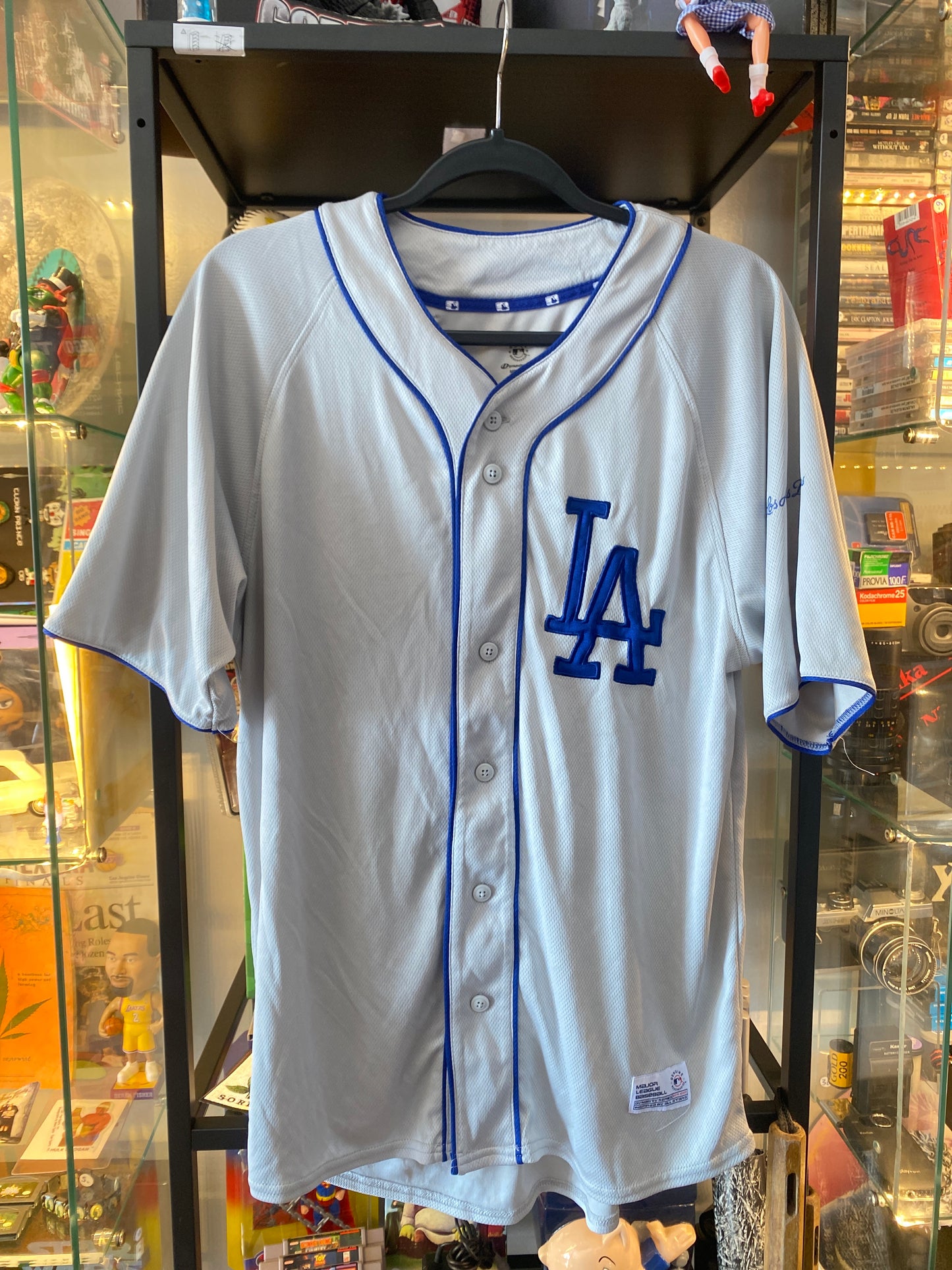 Los Angeles Dodgers LA Logo Basbeall Jersey MLB Sz Medium