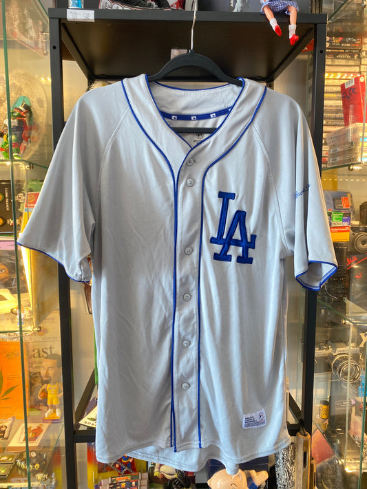 Los Angeles Dodgers LA Logo Basbeall Jersey MLB Sz Medium