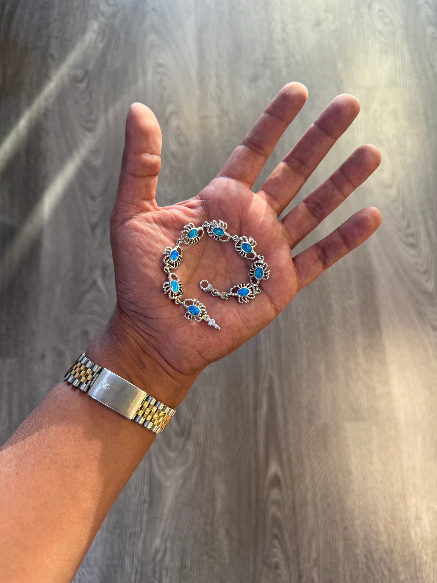 .925 Sterling silver scorpion bracelet 7.5”