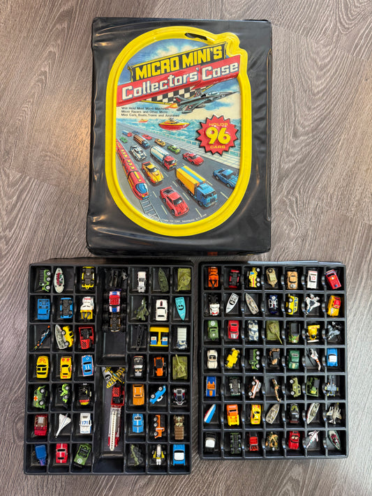 Vintage micro machines lot with case