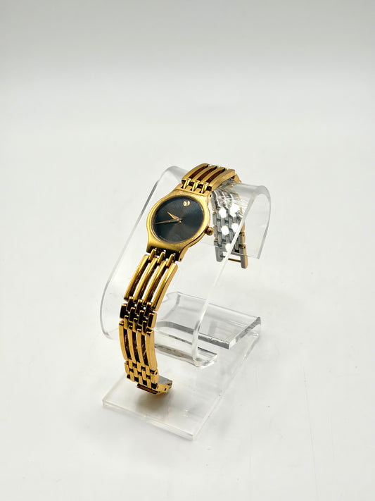 Movado gold tone watch