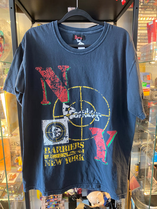Barriers NY Public Enemy T-Shirt Black Sz Large