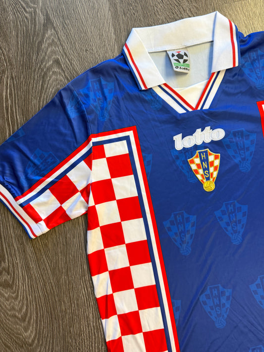Retro Czech Republic tricolor soccer jersey Sz. L