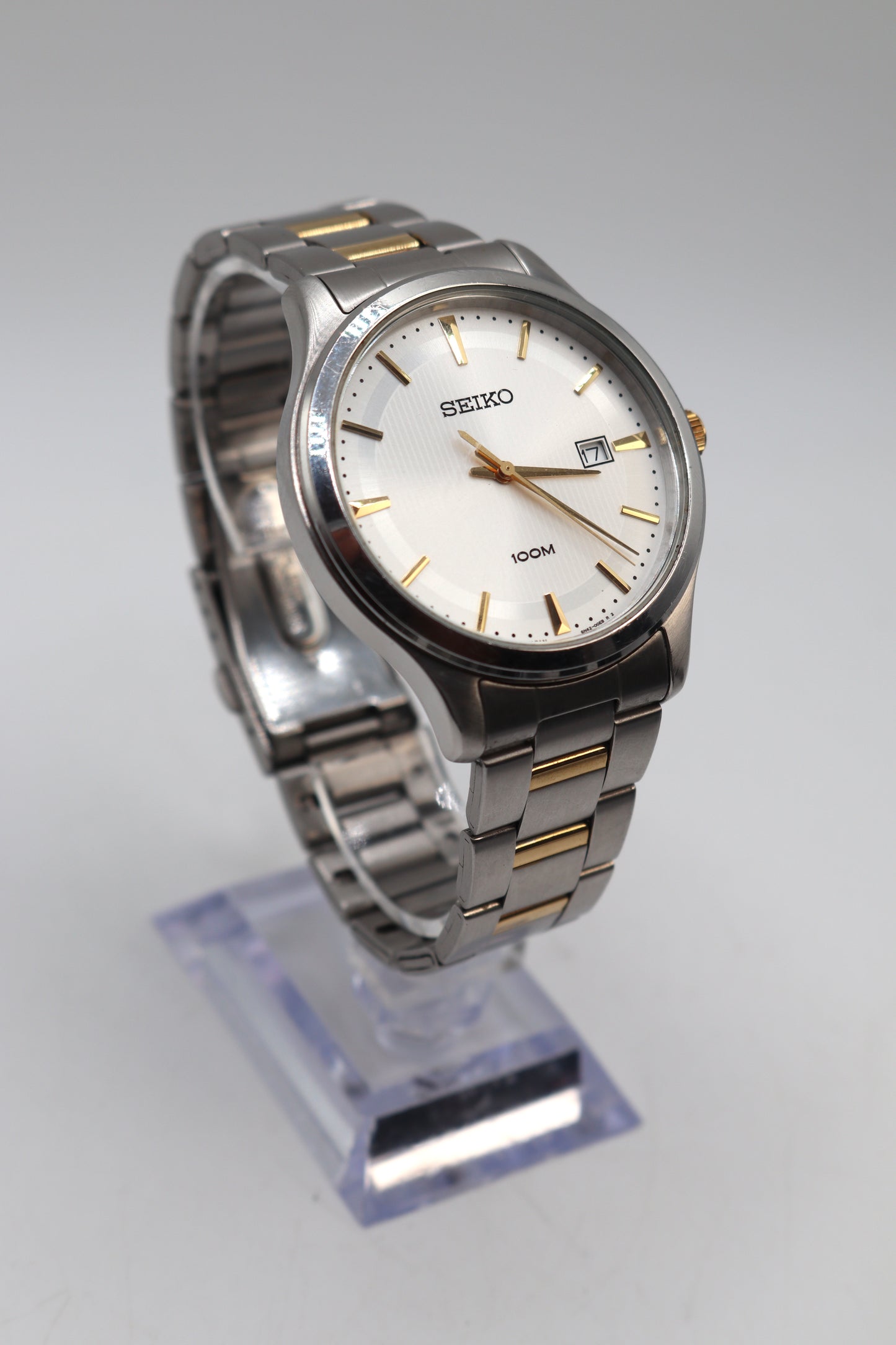 Seiko Stainless Steel Two Tone Quartz Watch