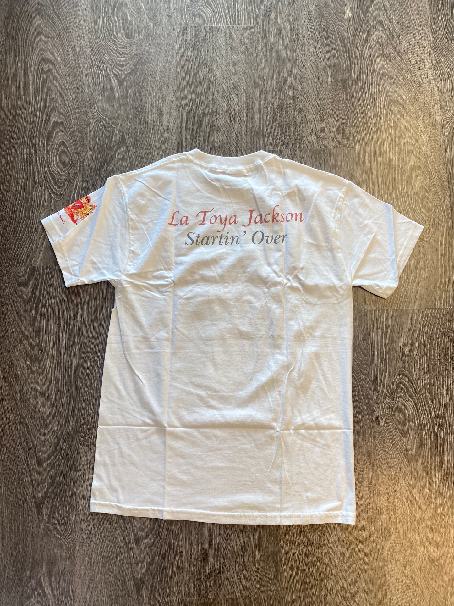 Vintage La Toya Jackson T-Shirt White Sz Medium