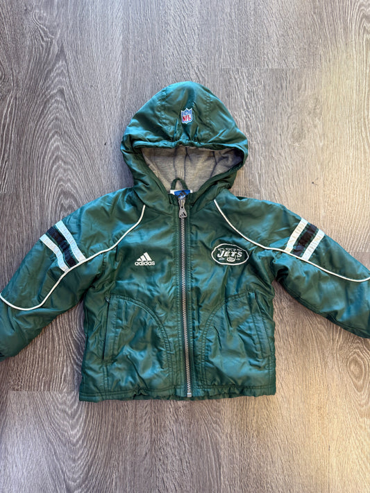 Vintage New York jets kids puffer jacket