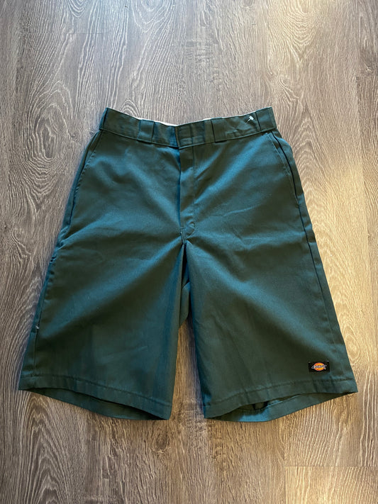 Dark Green Dickies Work Shorts Sz 34