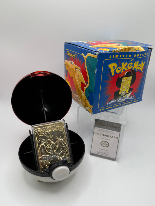 Pokemon Charizard Burger King 24k GOLD card
