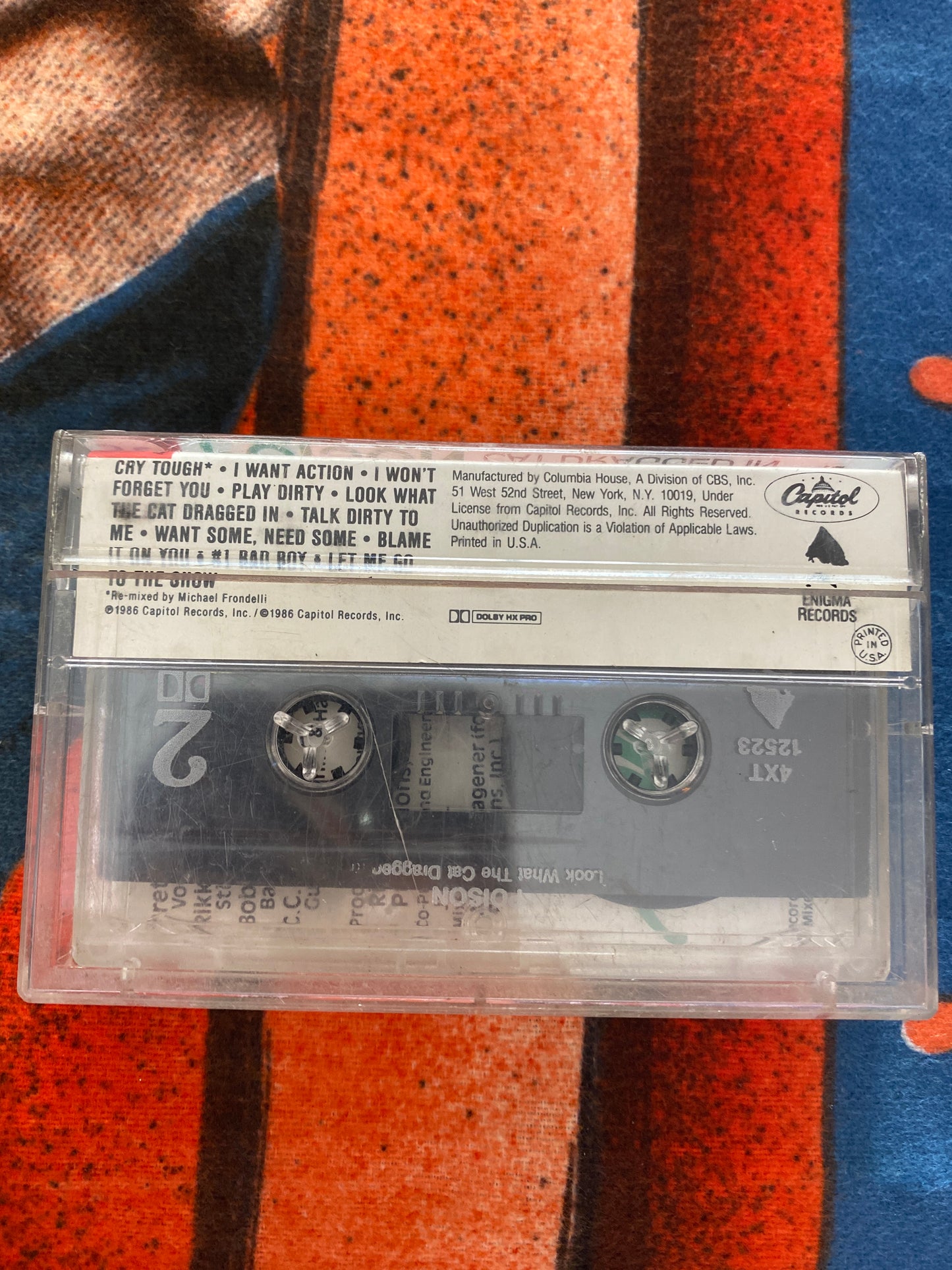 Poison Look What The Car Dragged In Cassette Tape
