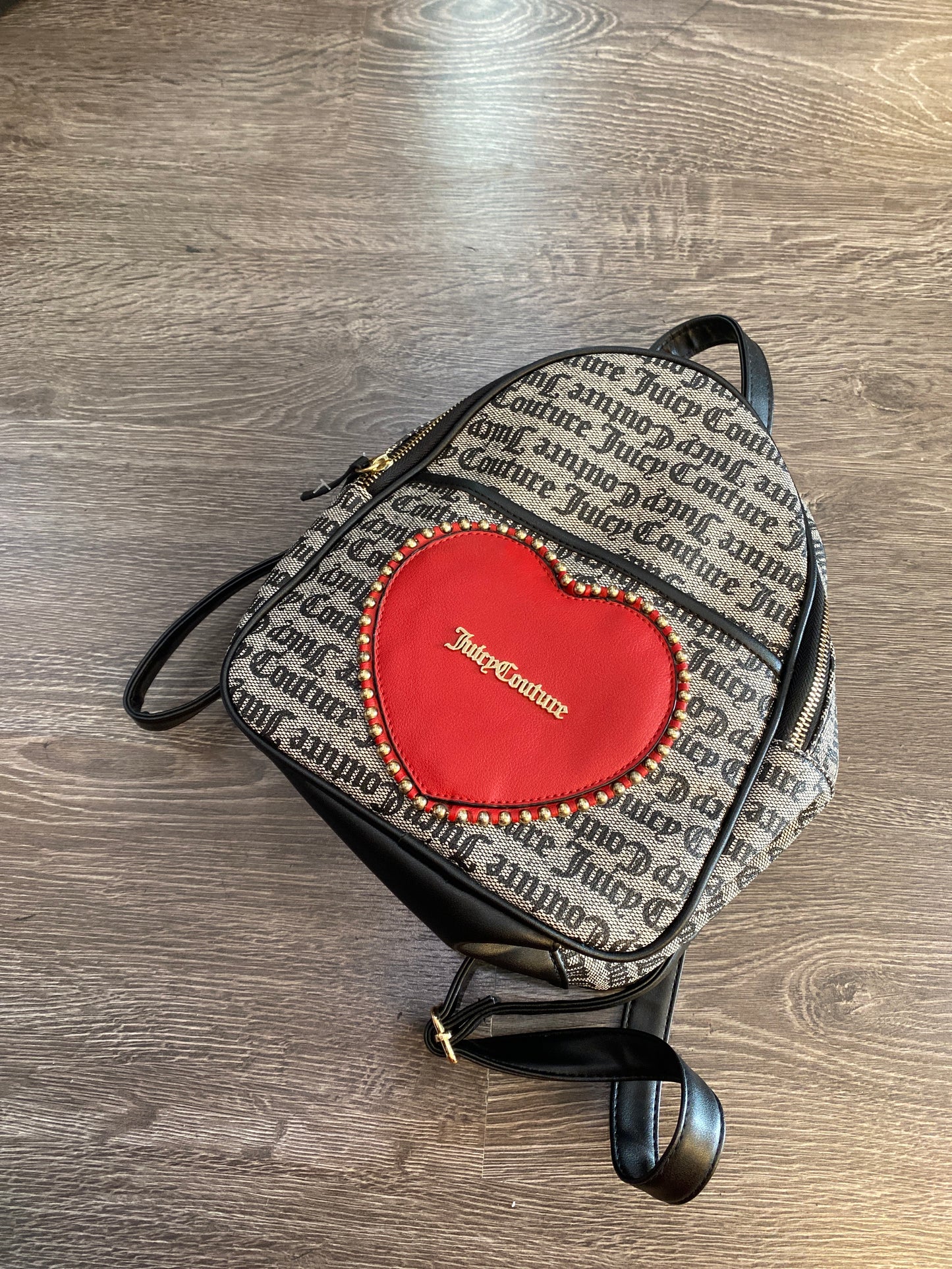 Mini Juicy Couture Denim Backpack Heart Logo