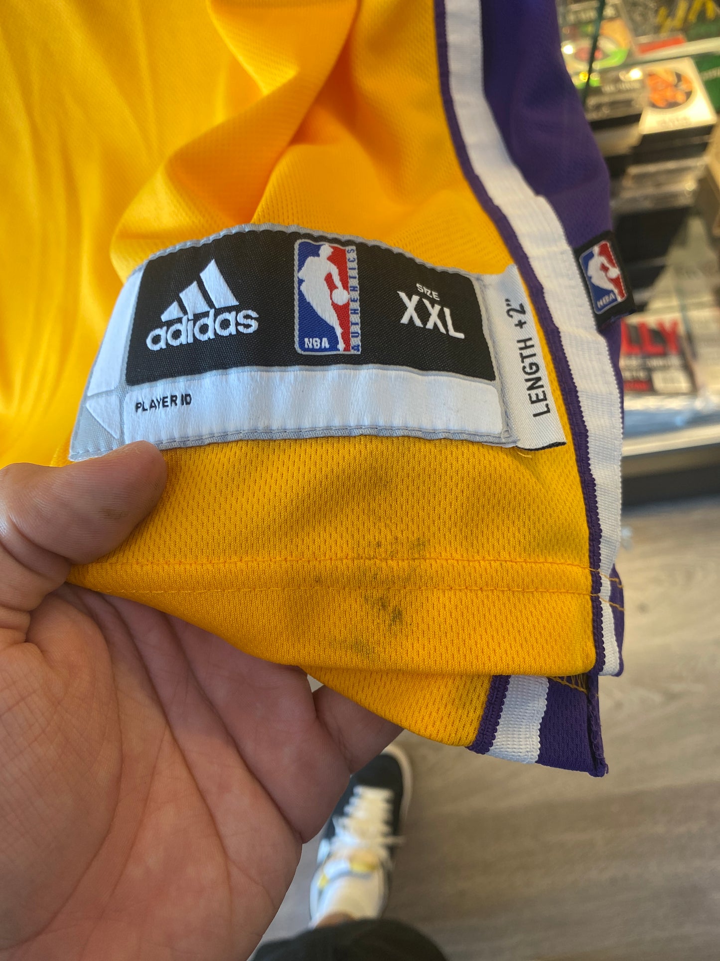 Adidas Los Angeles Lakers Dwight Howard Basketball Jersey Sz 2XL