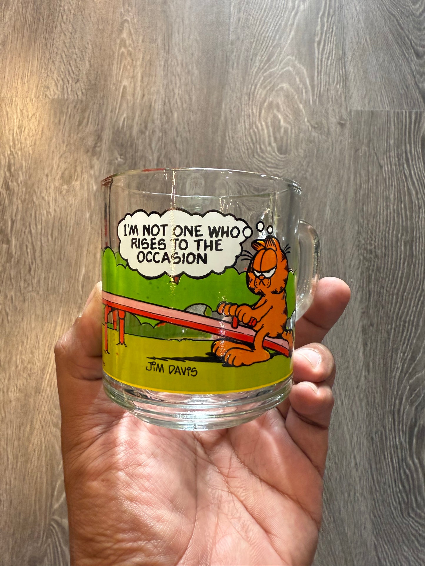Vintage Garfield mcdonalds glass/mug