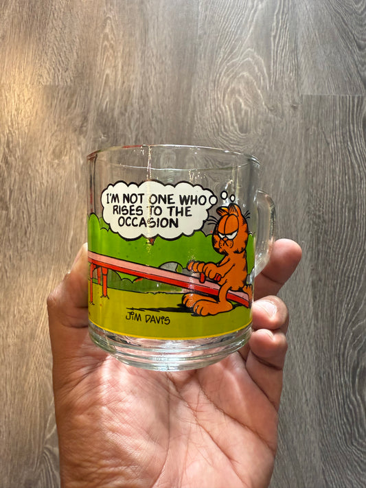 Vintage Garfield mcdonalds glass/mug