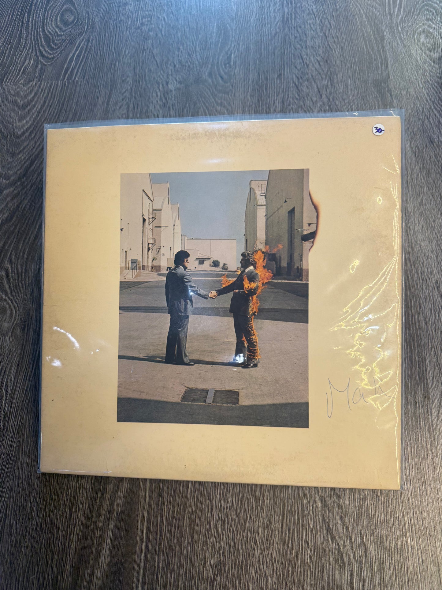 Vintage vinyl Pink Floyd wish you were here album