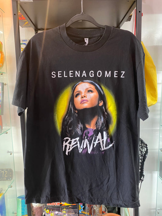 Selena Gomez Tour T-Shirt Black Sz Large