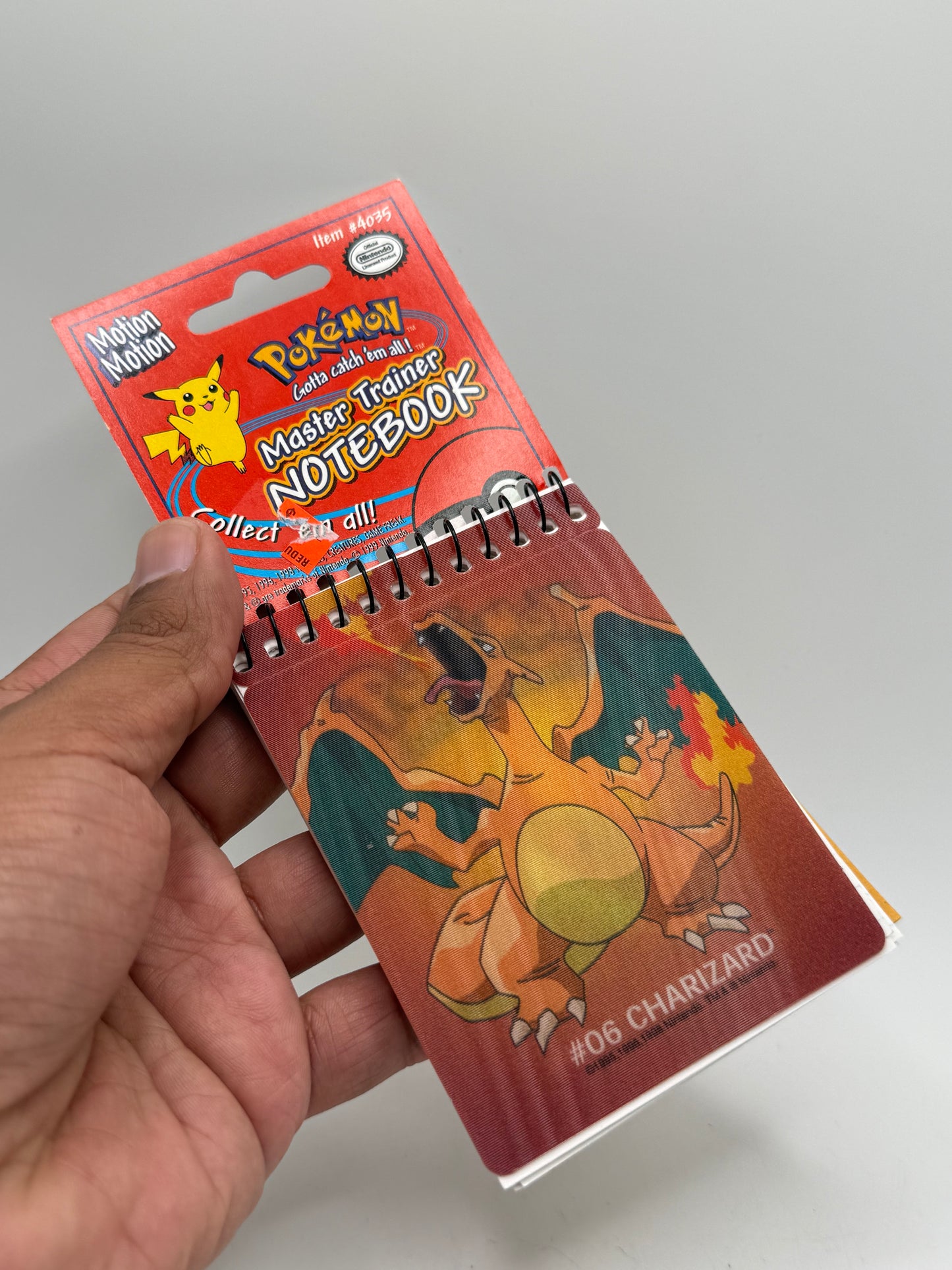 Vintage Pokemon Charizard notebook