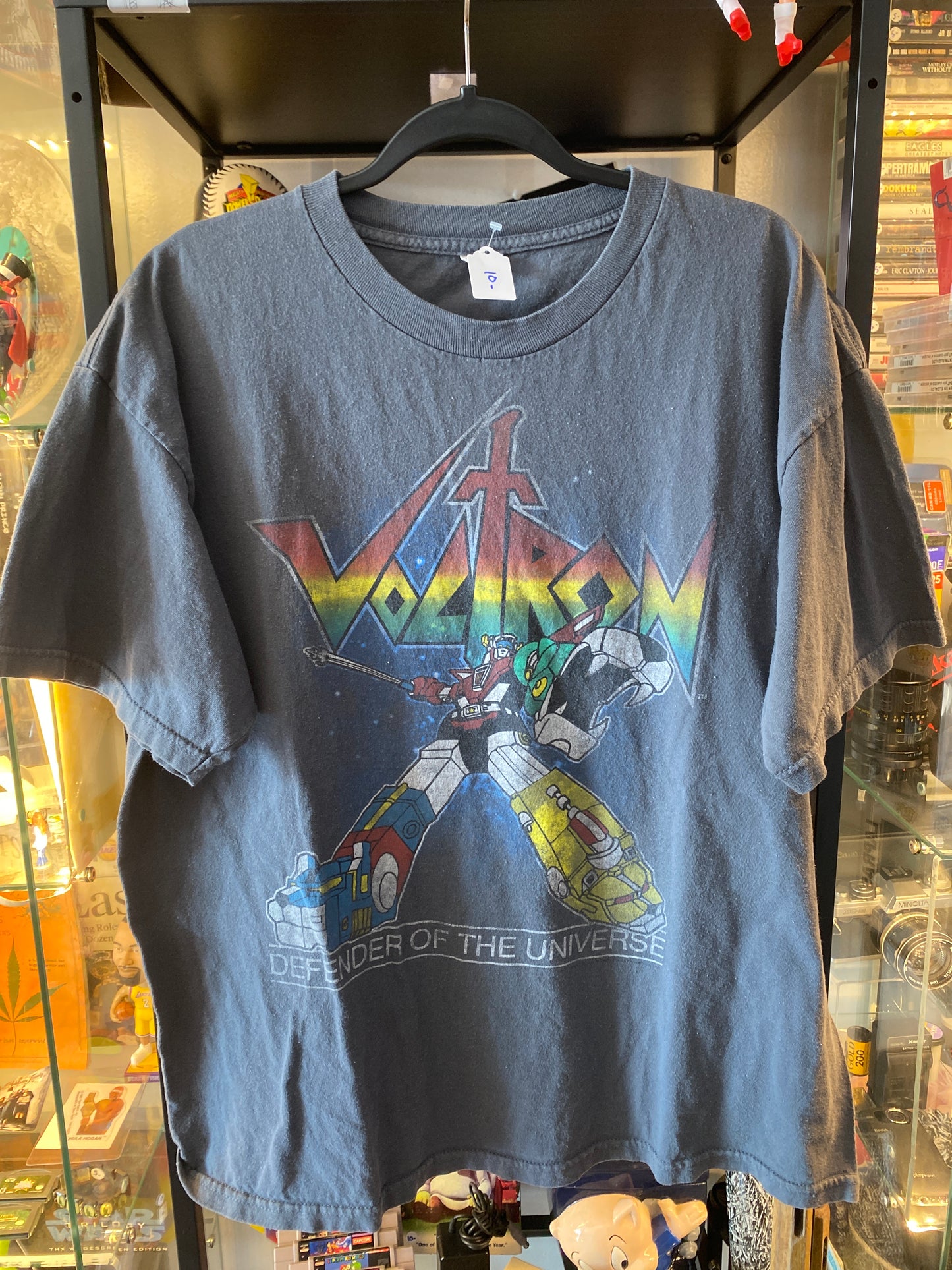 Vintage Y2K Voltron T-Shirt Grey Sz XL