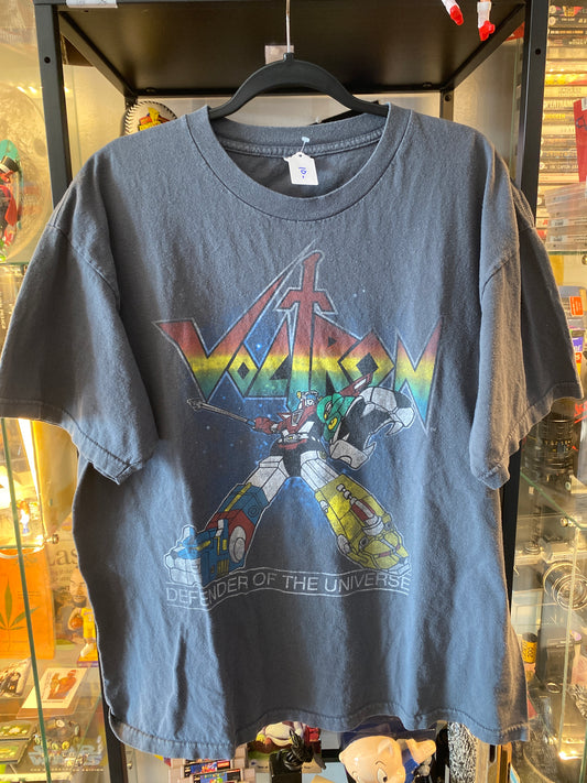 Vintage Y2K Voltron T-Shirt Grey Sz XL