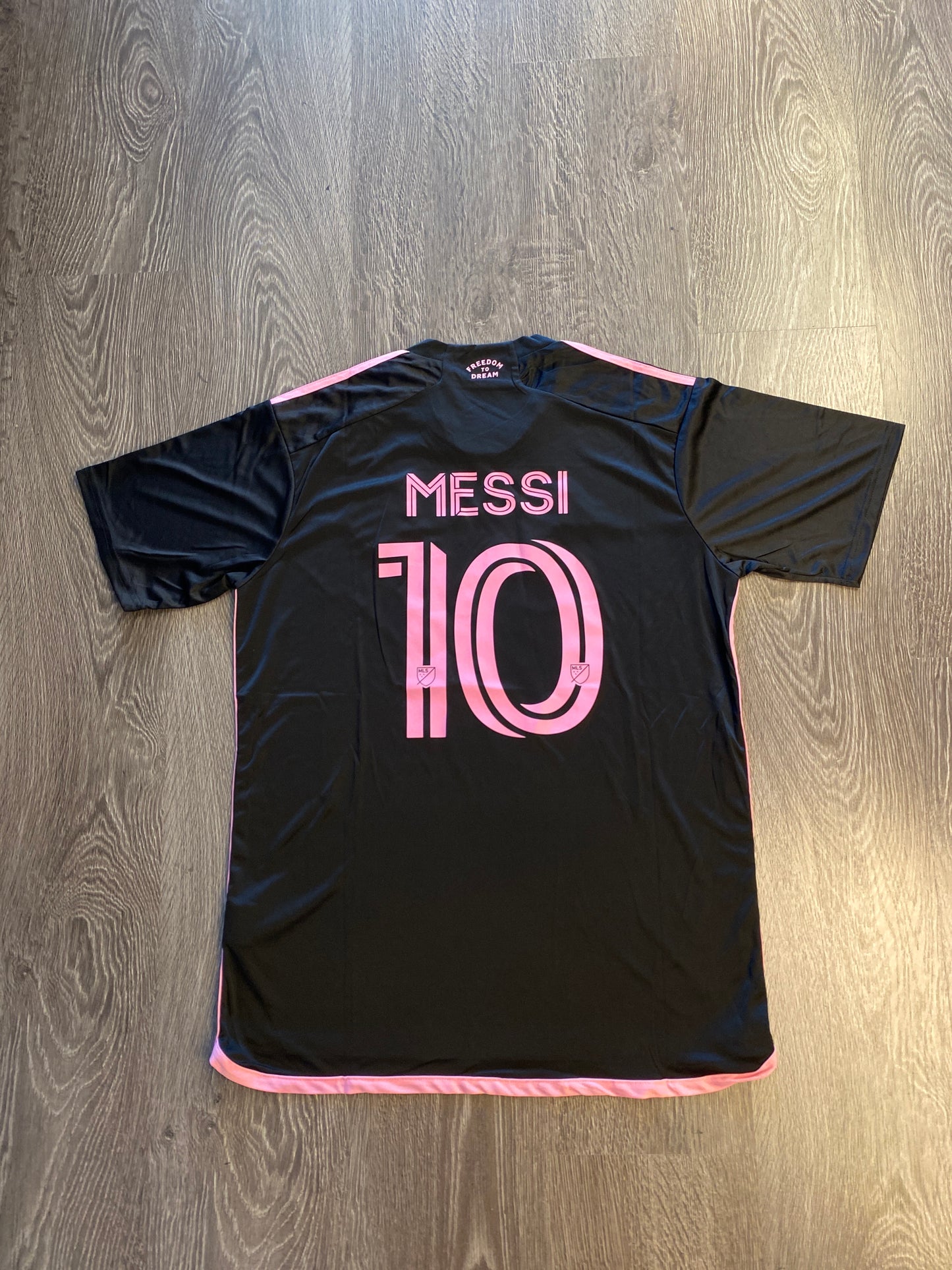 Inter Miami Lionel Messi Black And Pink Soccer Jersey Sz XL