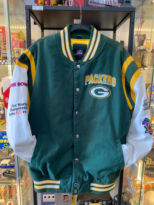 Green Bay Packers Varisty Jacket Sz XL