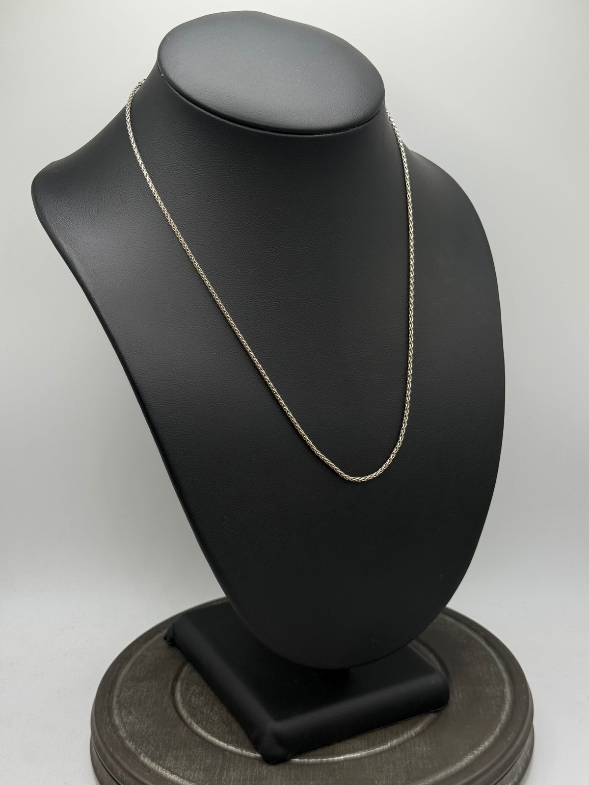 .925 Sterling Silver Adjustable Wheat Chain Necklace – Classic 15”-18”