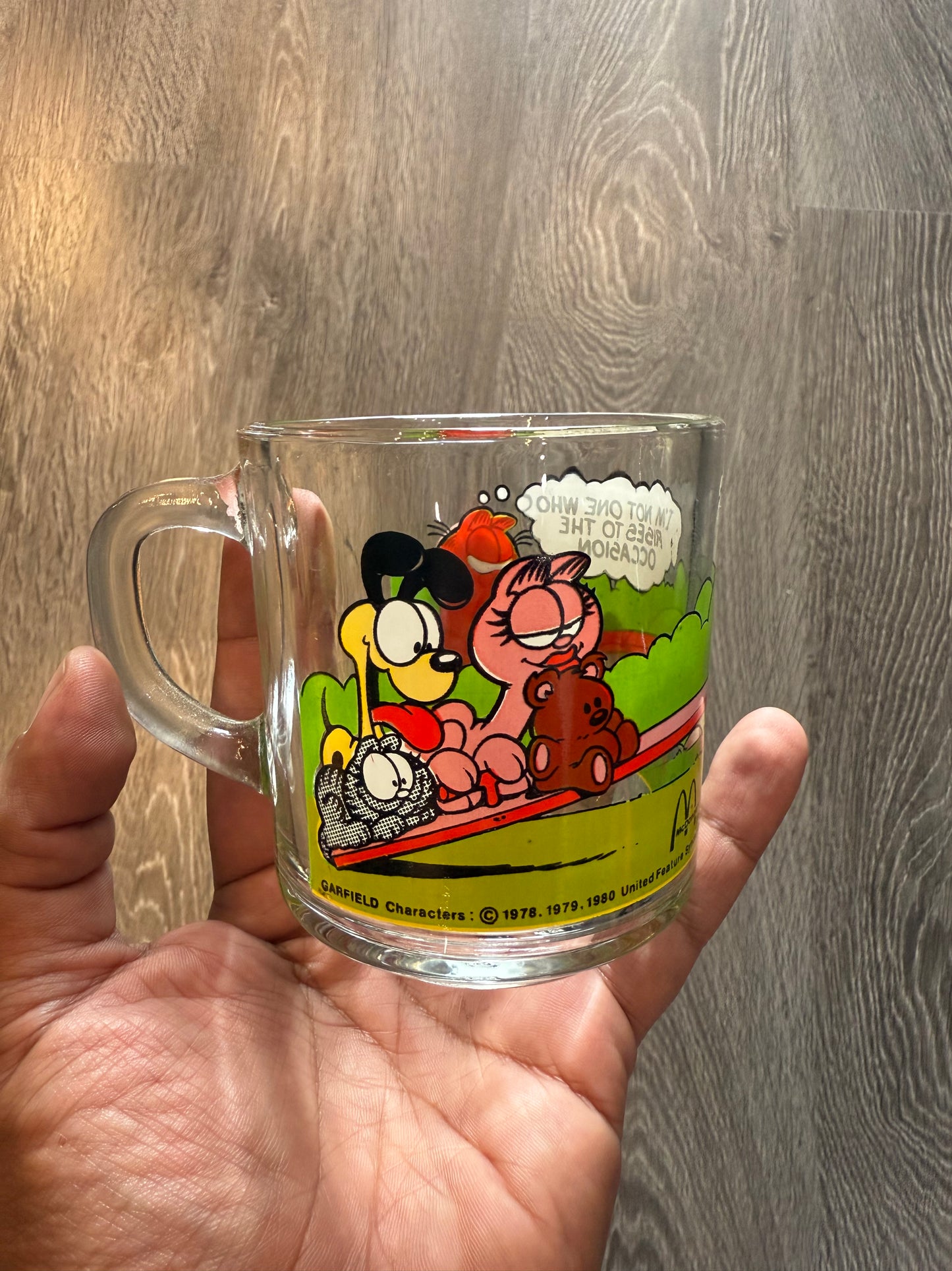 Vintage Garfield mcdonalds glass/mug