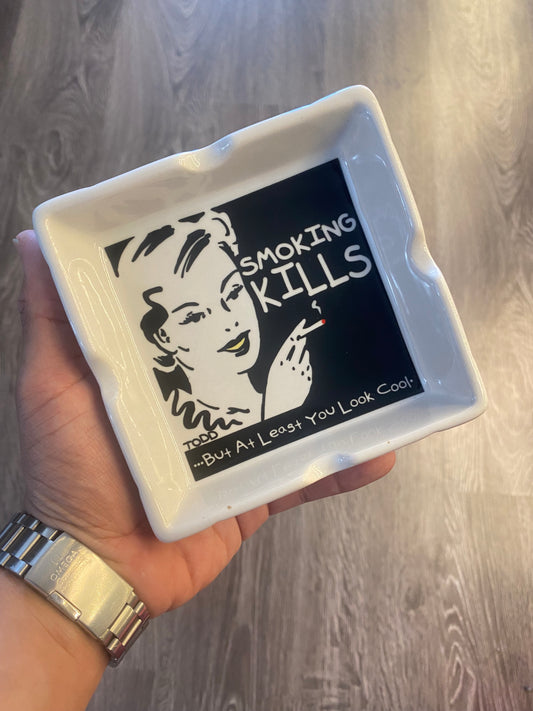 Vintage Smoking Kills Ashtray