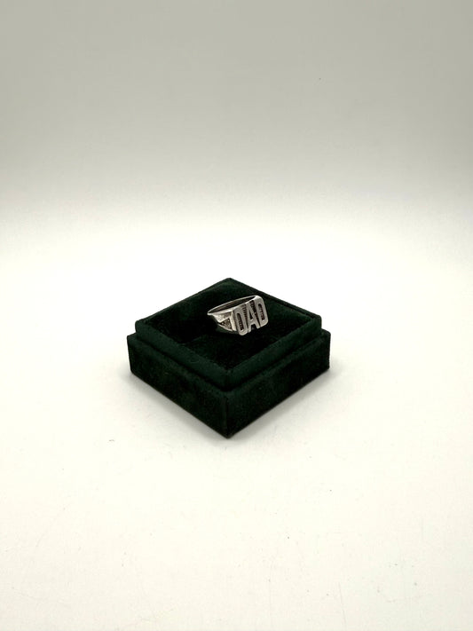 .925 Sterling Silver DAD Ring Sz 9