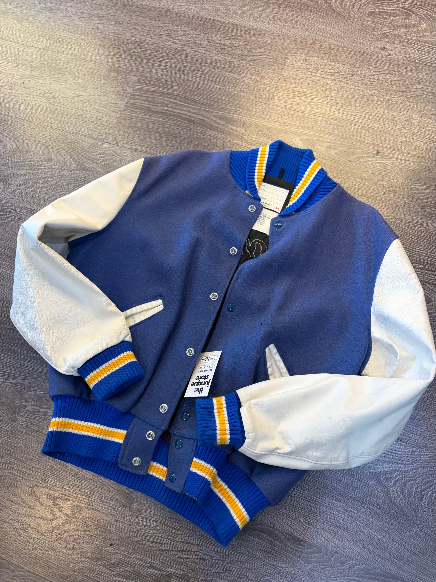 Delong Sportswear Varsity Jacket Size 44 / XL