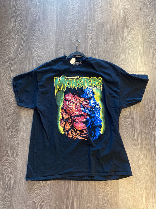Famous Monsters OF Filmland T-Shirt Black Sz 2XL
