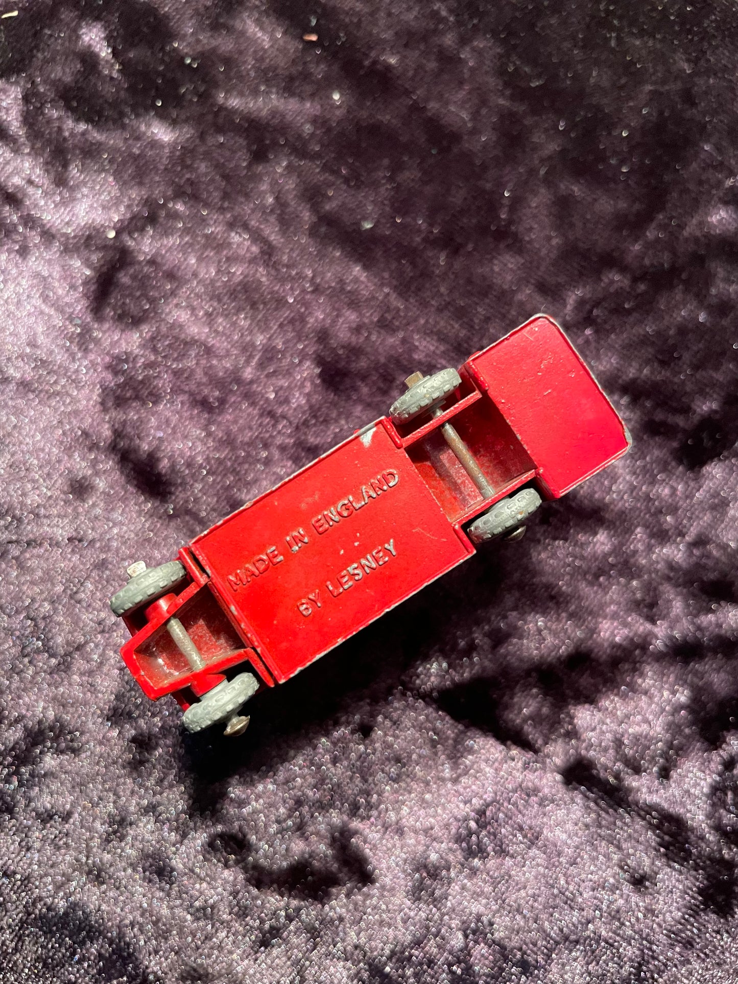 Matchbox grey wheels London double decker bus