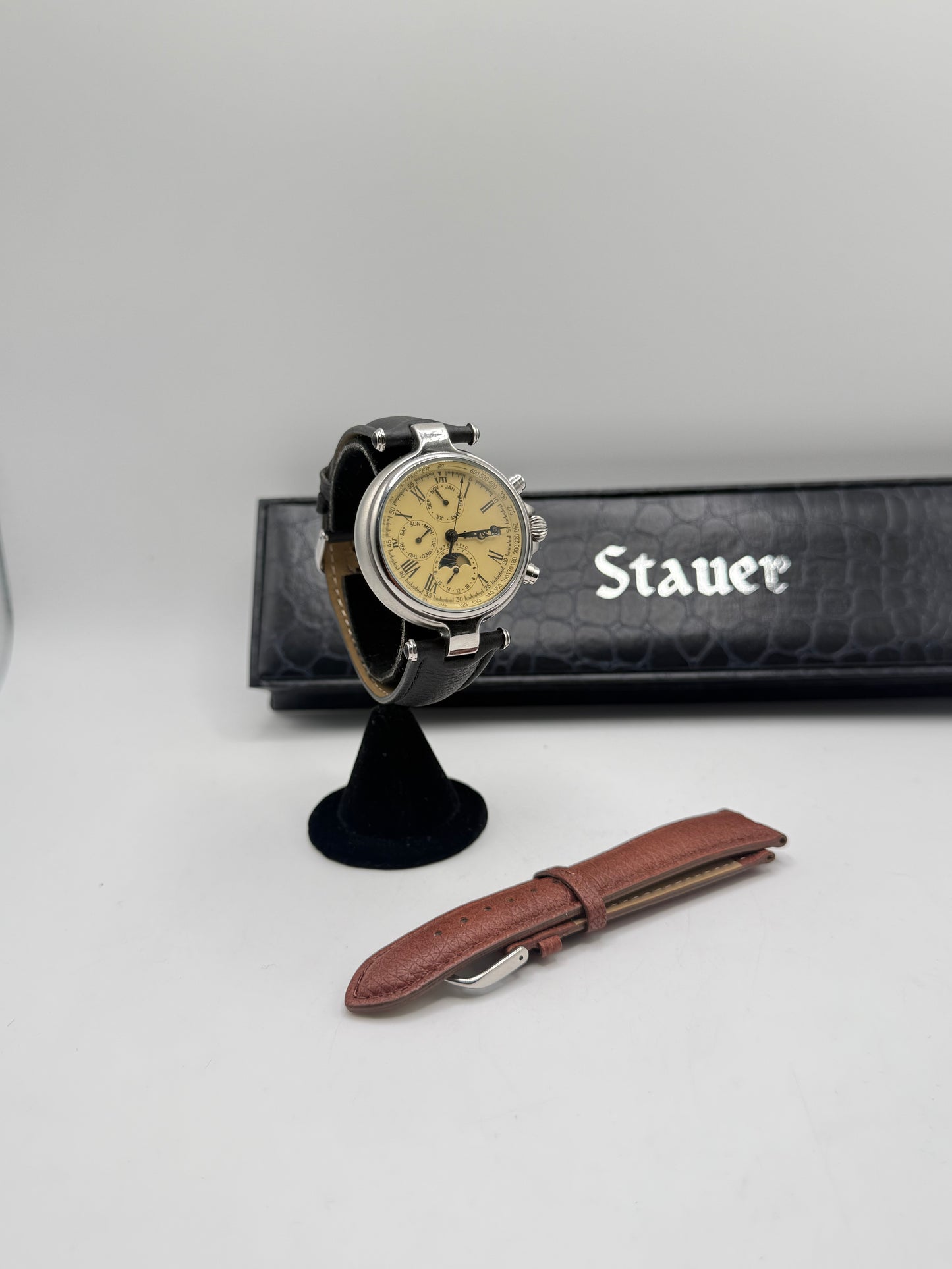 Stauer moon phase automatic watch