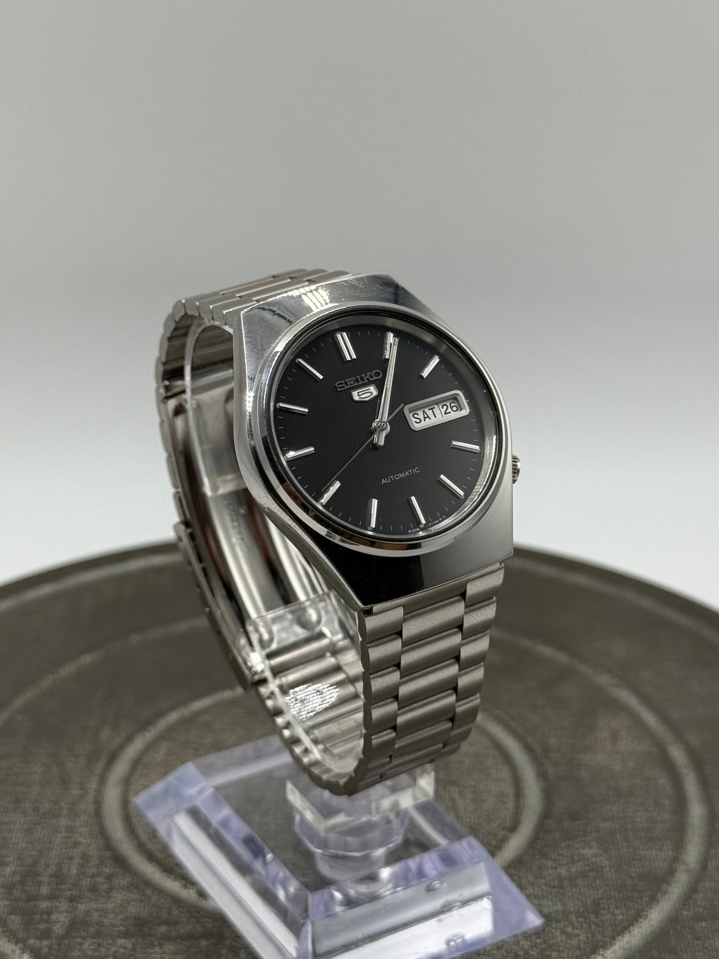 Seiko 5 Black dial automatic watch