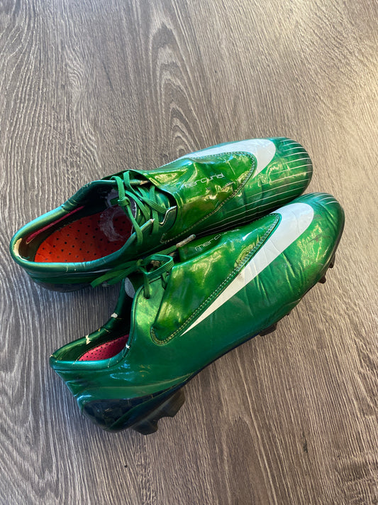 Nike Mercurial Vapor 4 Green Soccer Cleats carbon fiber Boots Sz 12