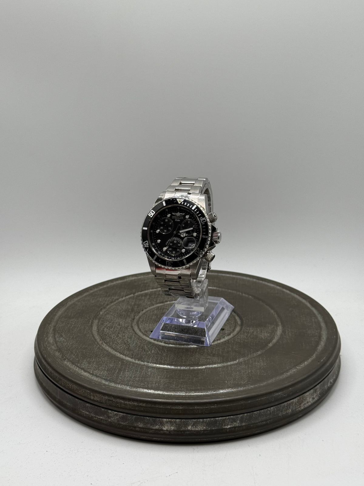 Invicta Pro Diver Chronograph Stainless Steel Black Dial Men’s Watch