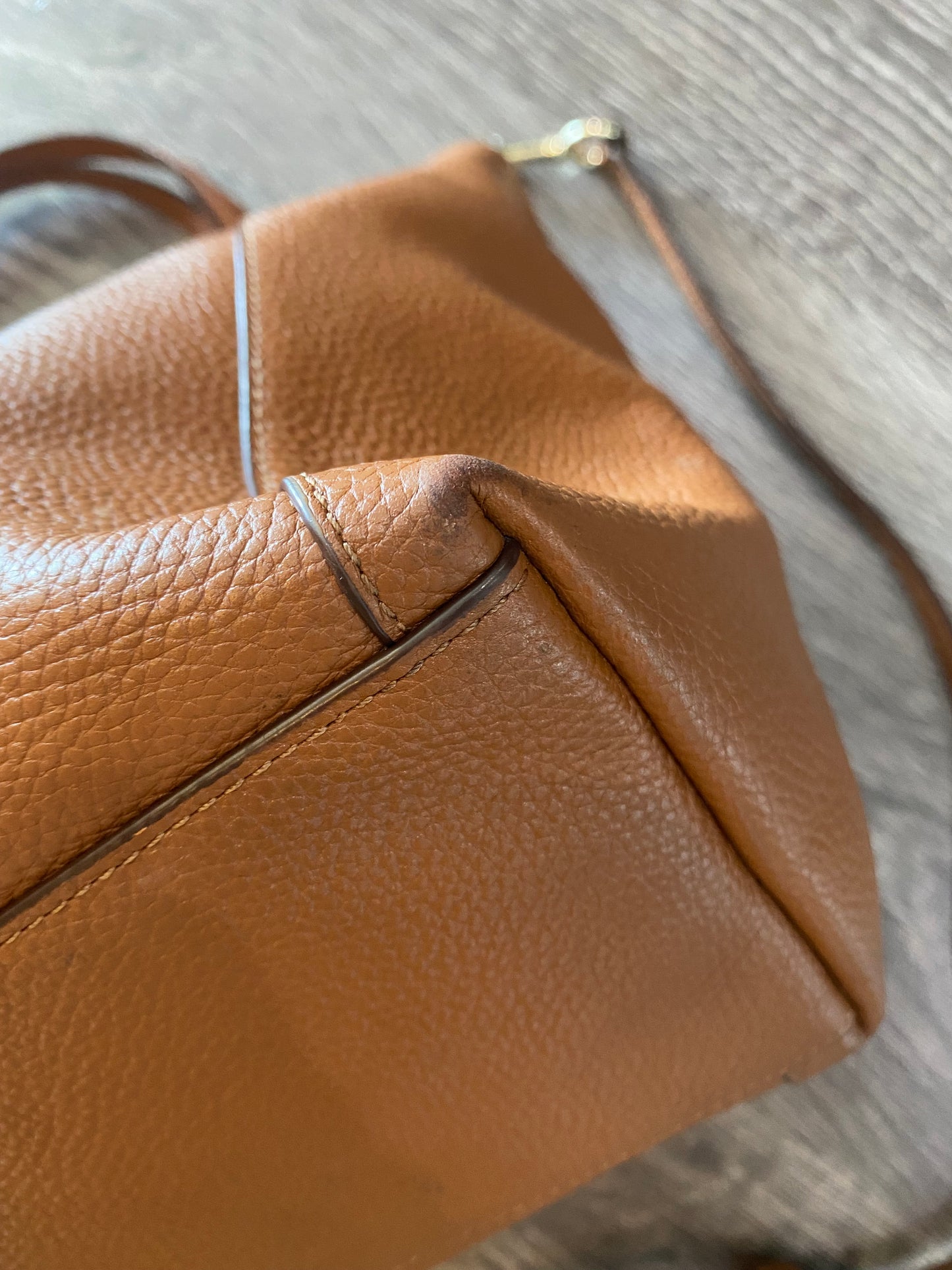 Coach Chestnut Brown Leather Purse Hand Bag