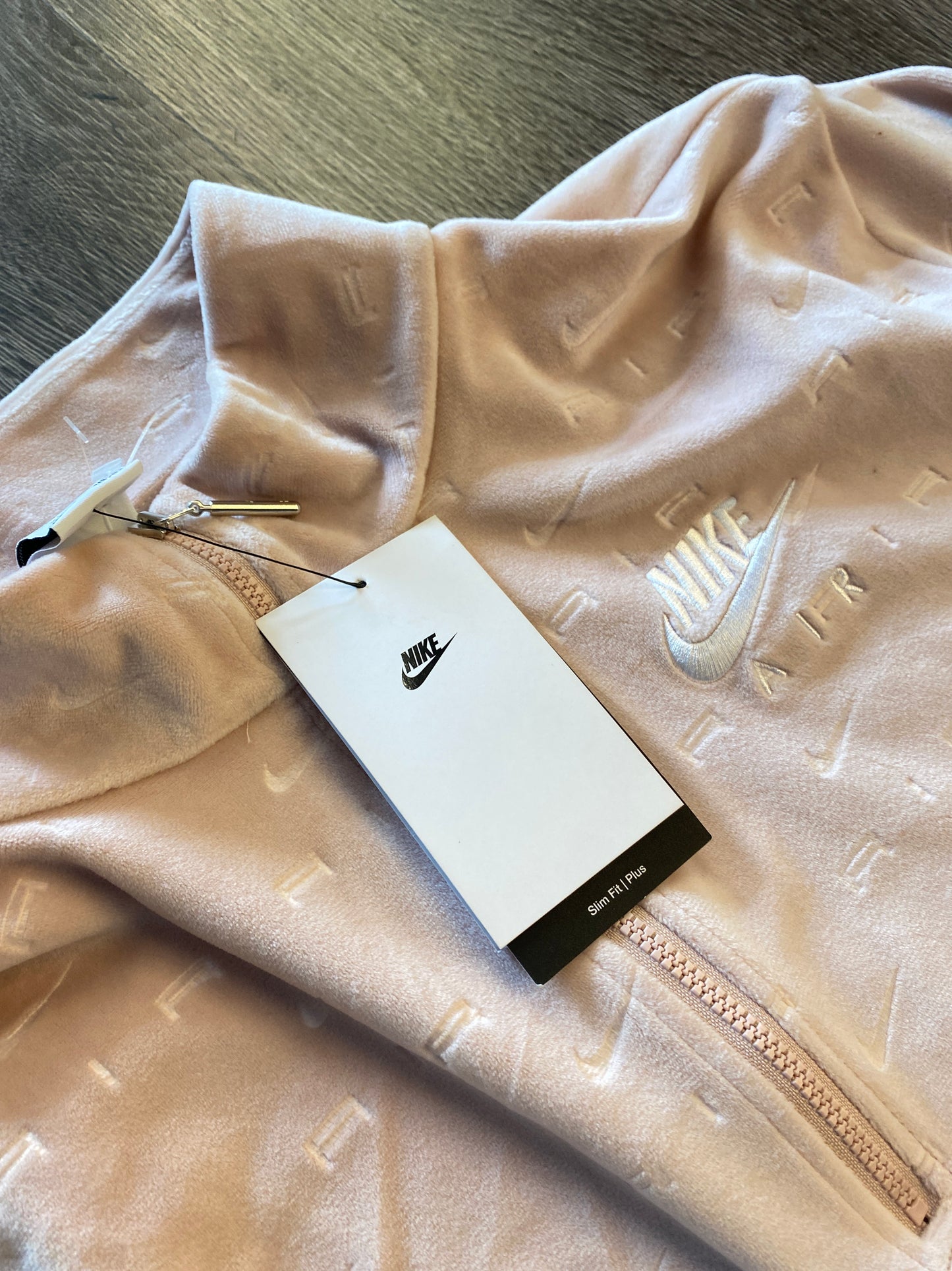 Nike Sportswear 1/4 Fleece Pullover Sweater Sweatshirt Cropped Light Pink Sz Women’s 2XL