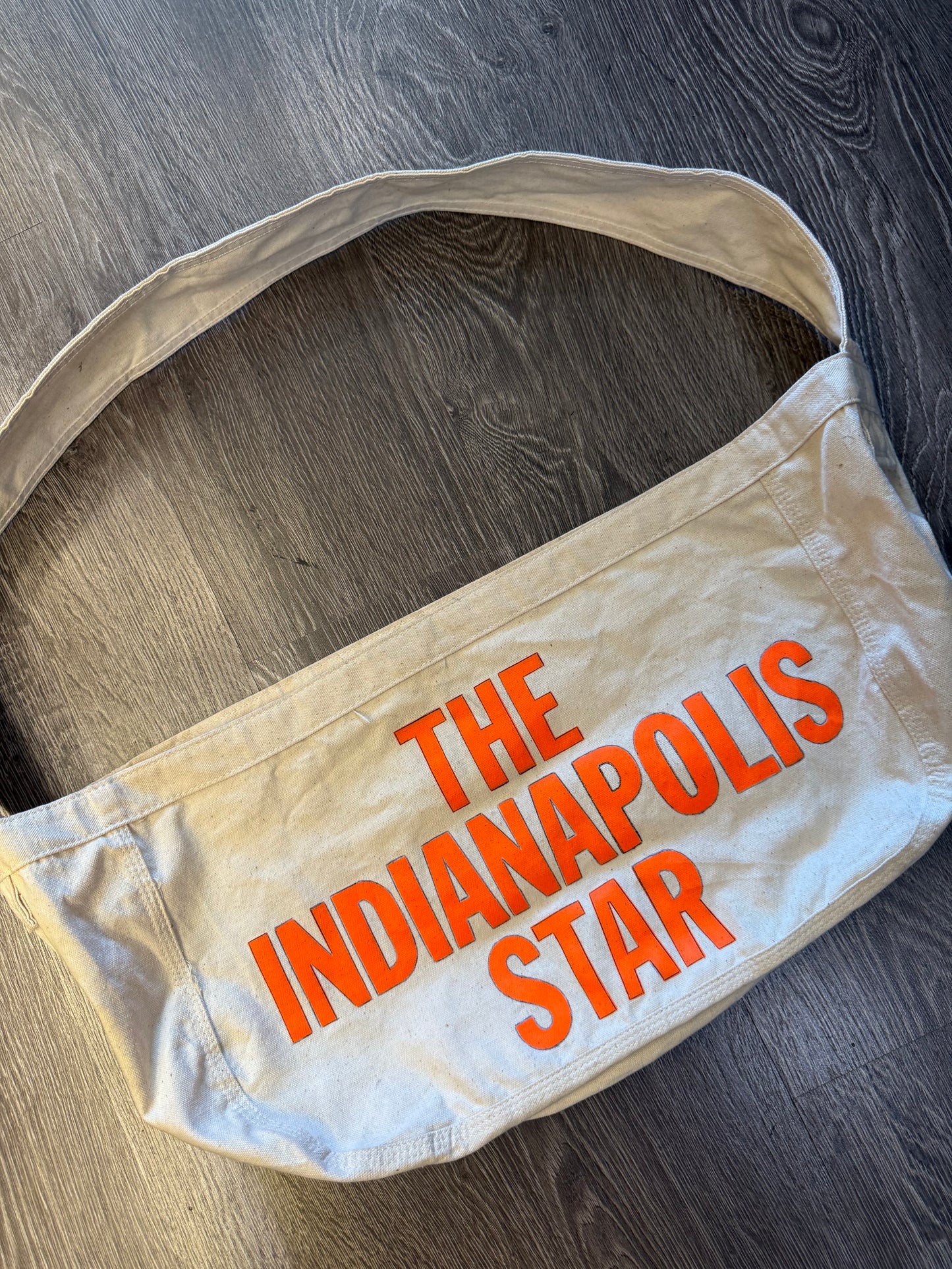 Vintage newspaper delivery bag “Indianapolis Star”