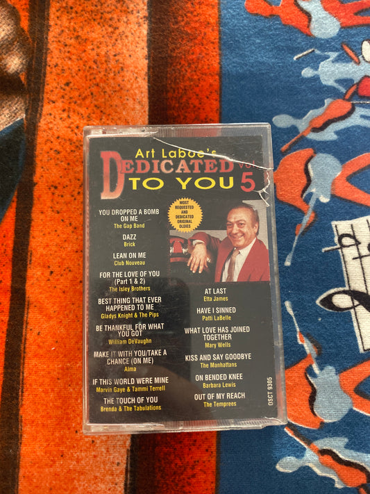 Art Laboe Dedicated To You Vol 5 Cassette Tape