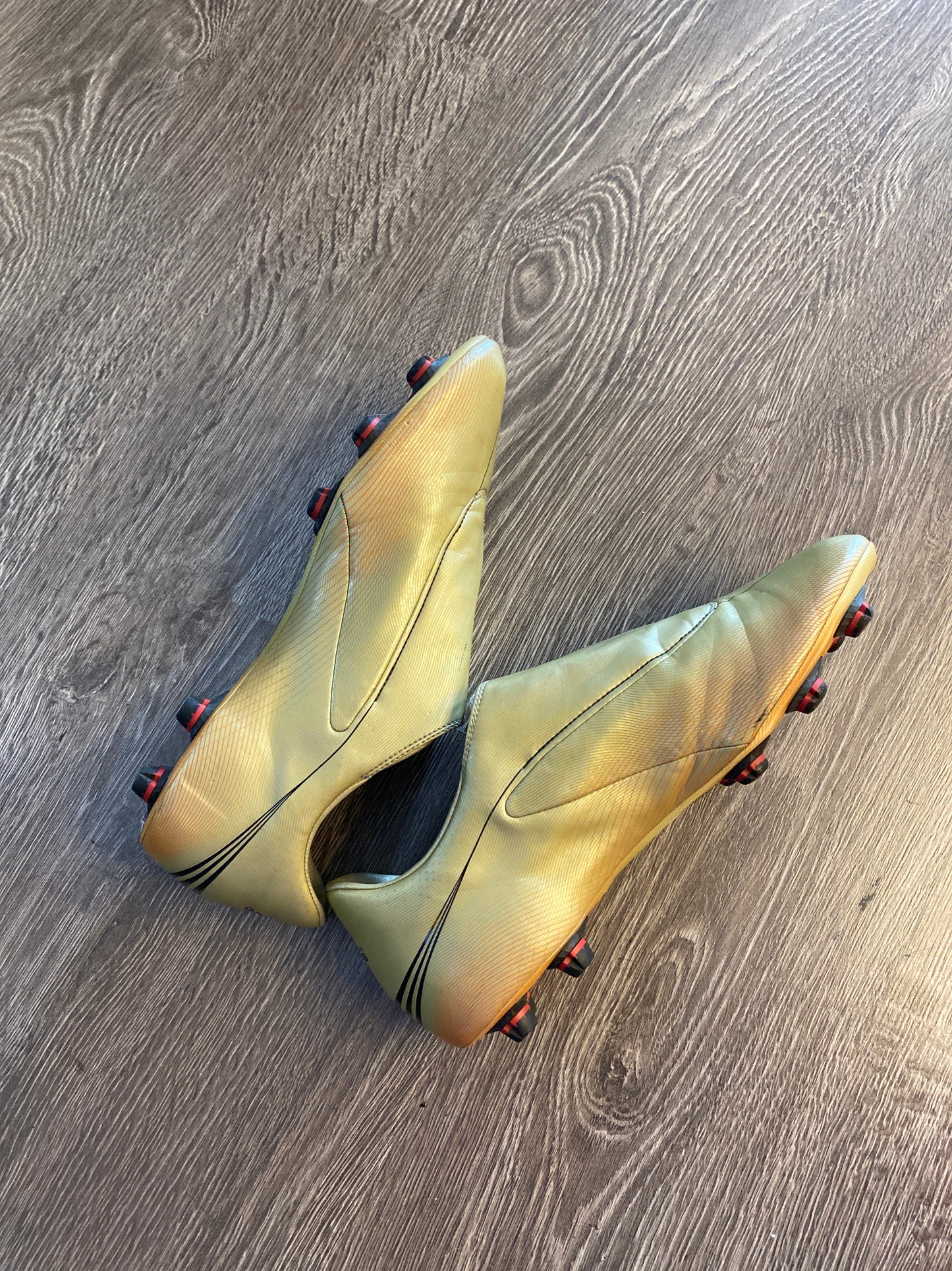 Adidas F50 Tunit Black Gold Soccer Cleats Boots Sz 12