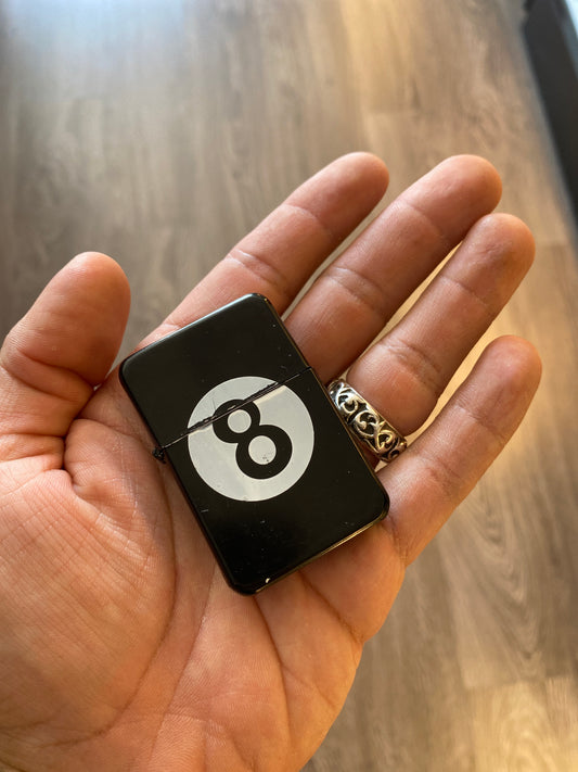 Vintage Black 8 Ball Pool Zippo Lighter