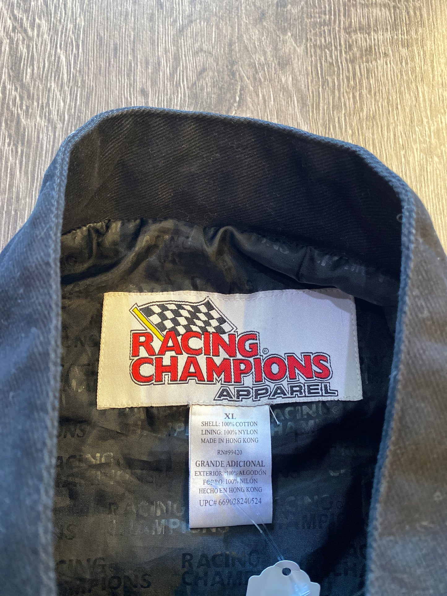 Vintage Y2K Racing Champions Ford Racing Jacket Blue Black Sz XL