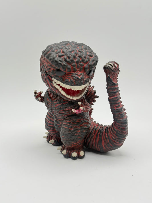 Chibi Shin Godzilla Vinyl Figure Red & Black Kaiju Toy