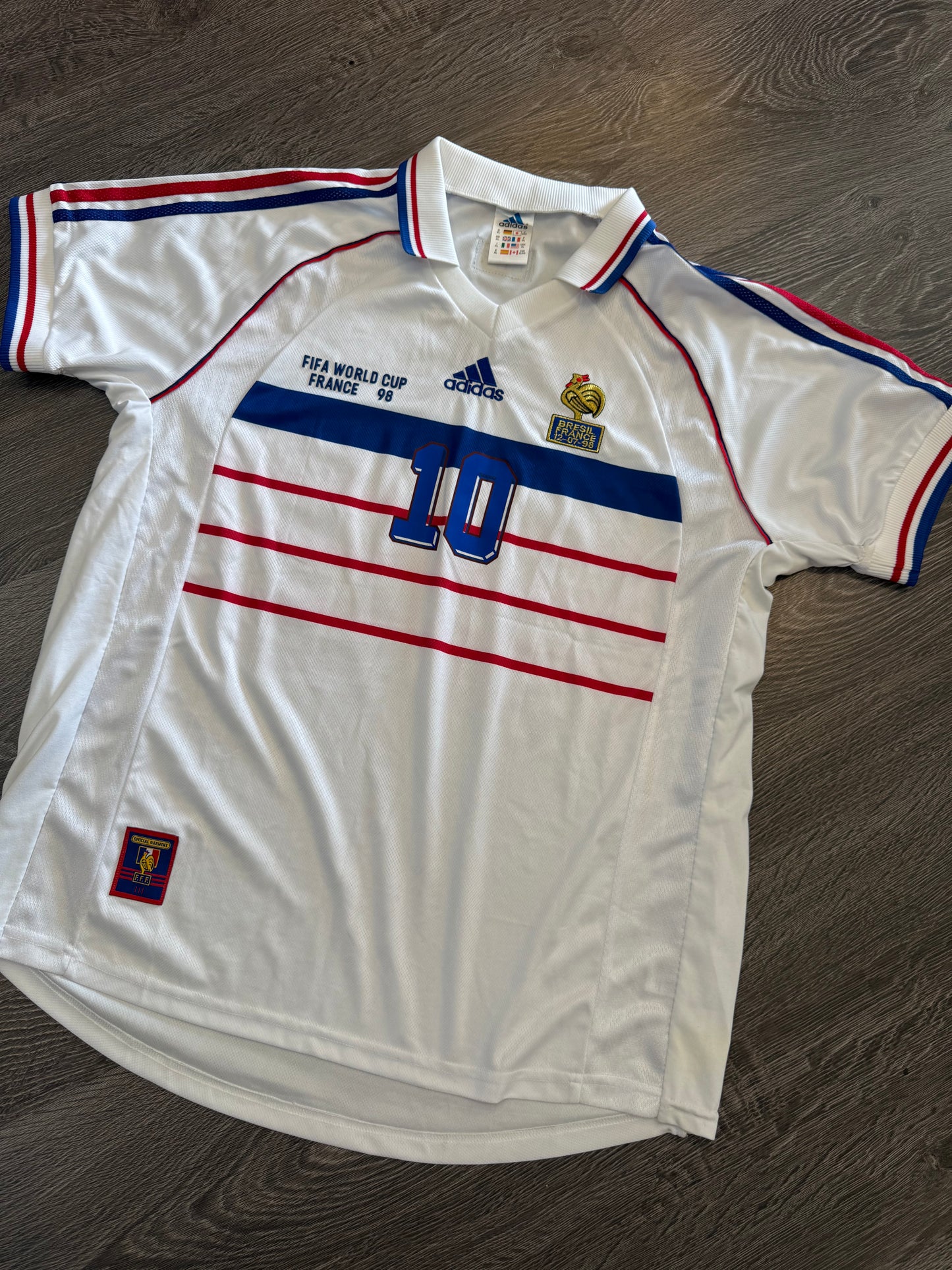 France 1998 World Cup jersey Zinedine Zidane