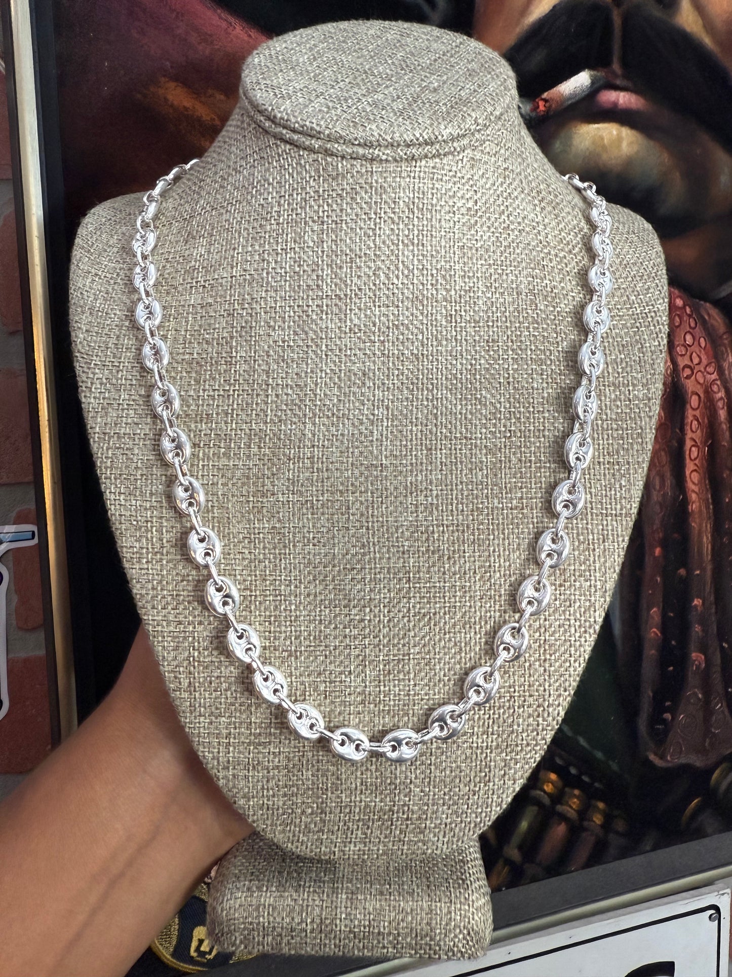 .925 Sterling silver Gucci link chain 26”