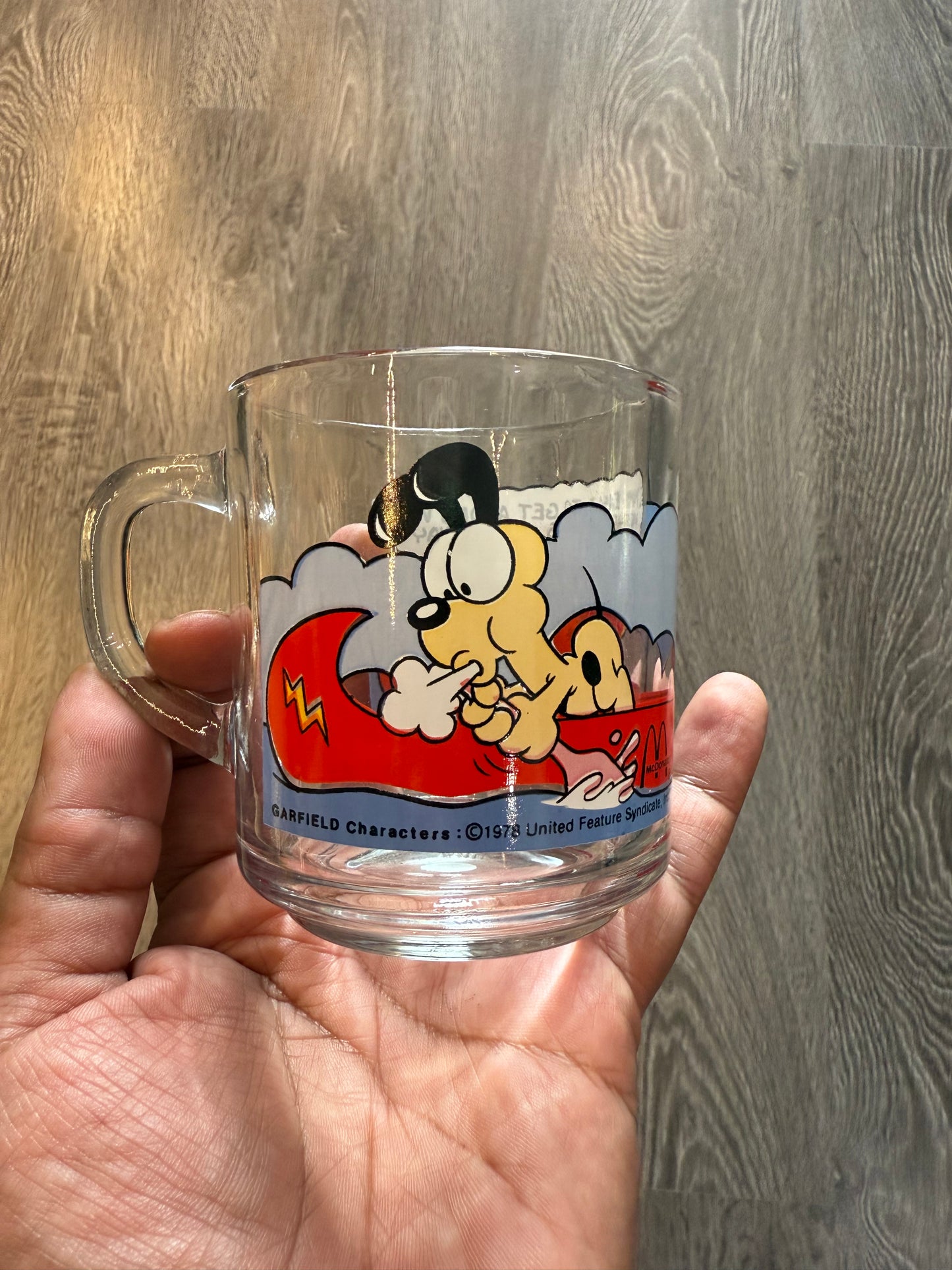 Vintage Garfield mcdonalds glass/mug