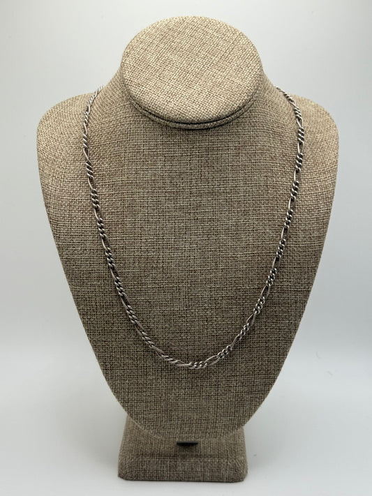 .925 Sterling Silver vintage Rope Chain 24”