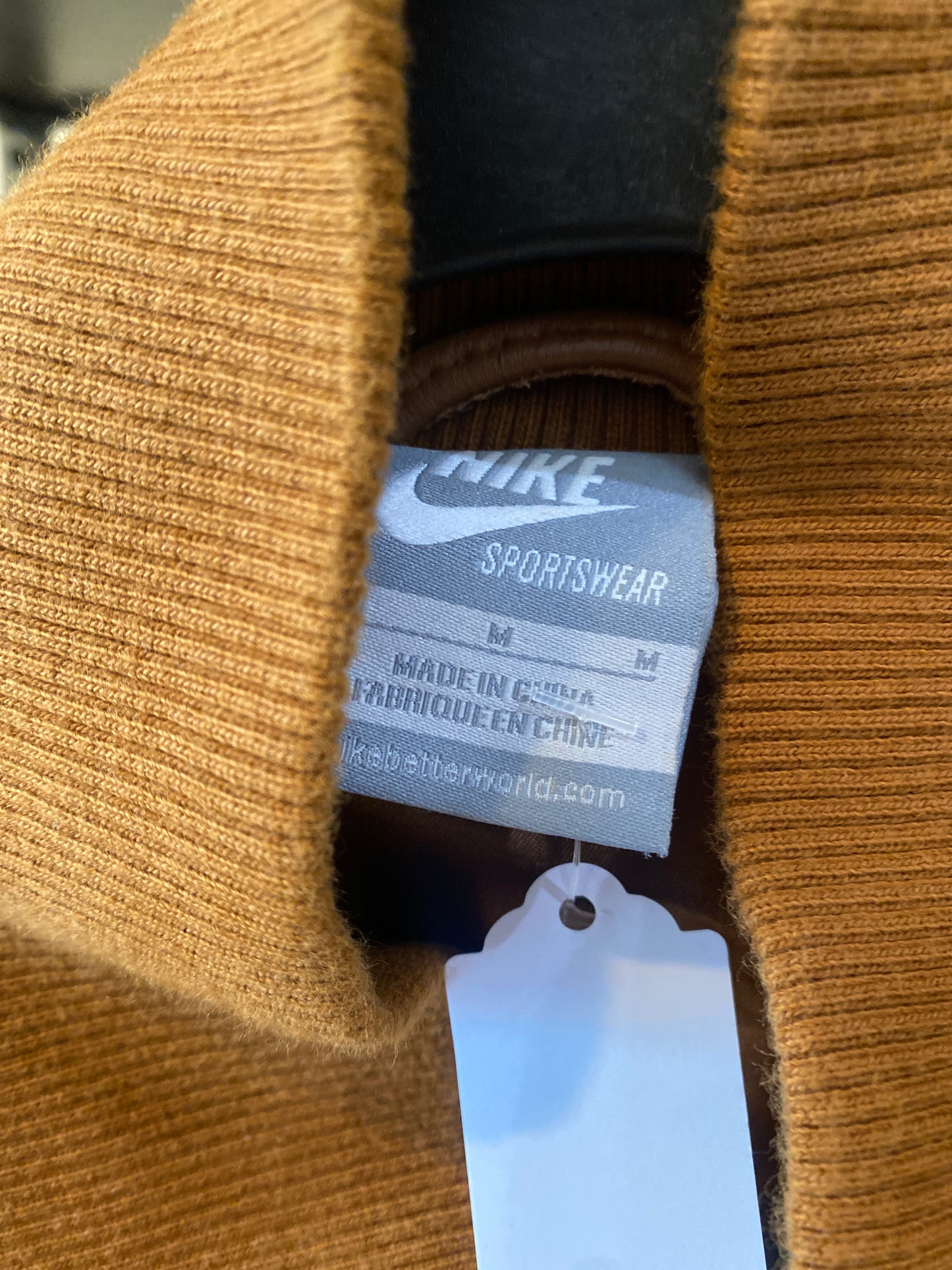 Nike Team USA Brown Varsity Bomber Jacket Sz Medium