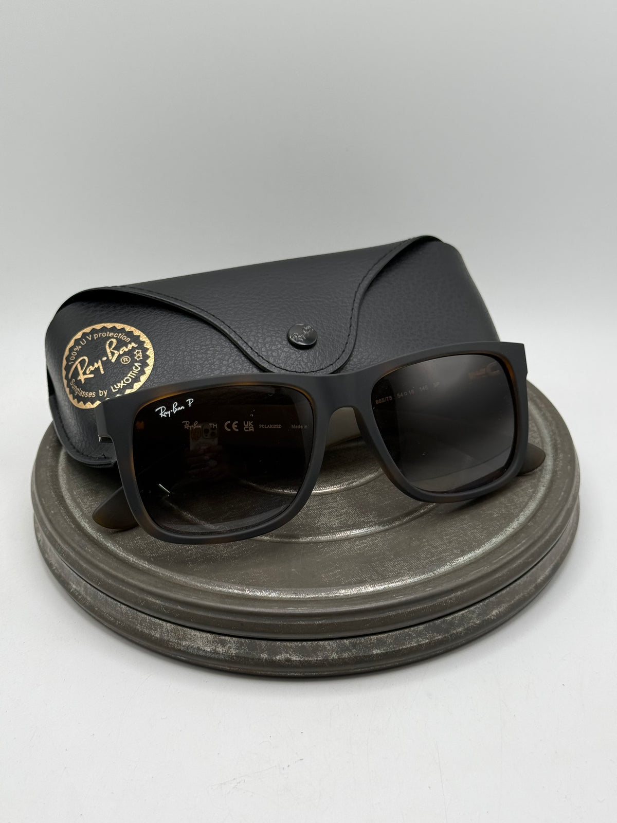 Rayban matte tortoise sunglasses
