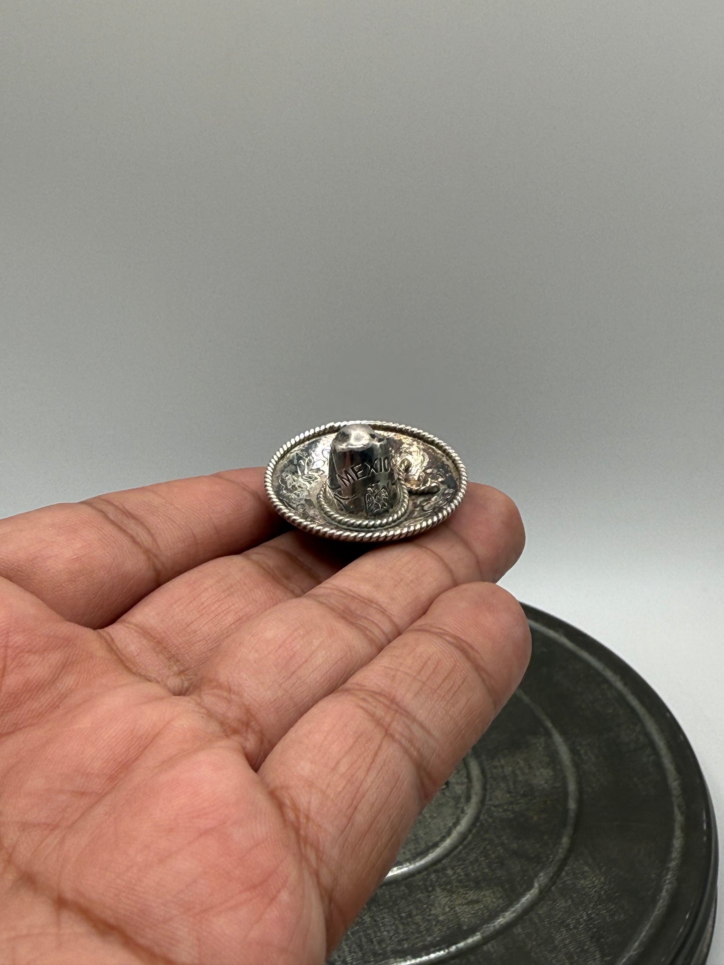 .925 Sterling Silver Mexican Sombrero Pin
